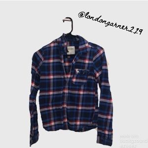 Abercrombie kids XL button down